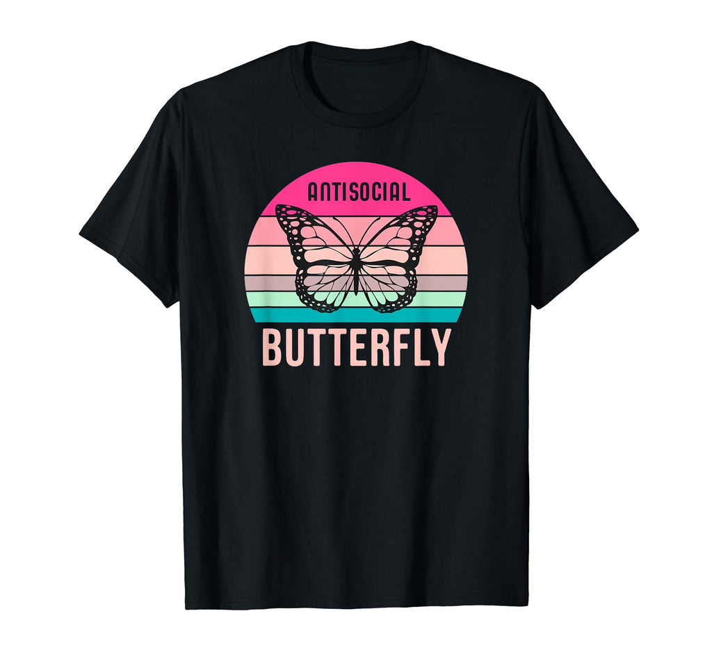 Antisocial Butterfly Gift T-Shirt - Trendy Graphic Unisex - T-Shirt, Sweatshirt, Hoodie