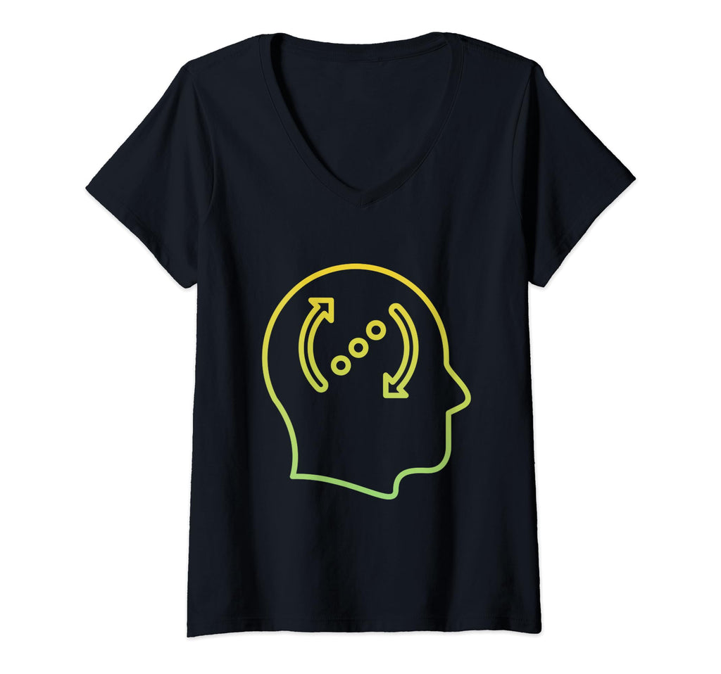 Womens Overthinker Rumination V Neck T-Shirt - Casual Everyday Wear Unisex - T-Shirt, Sweatshirt, Hoodie