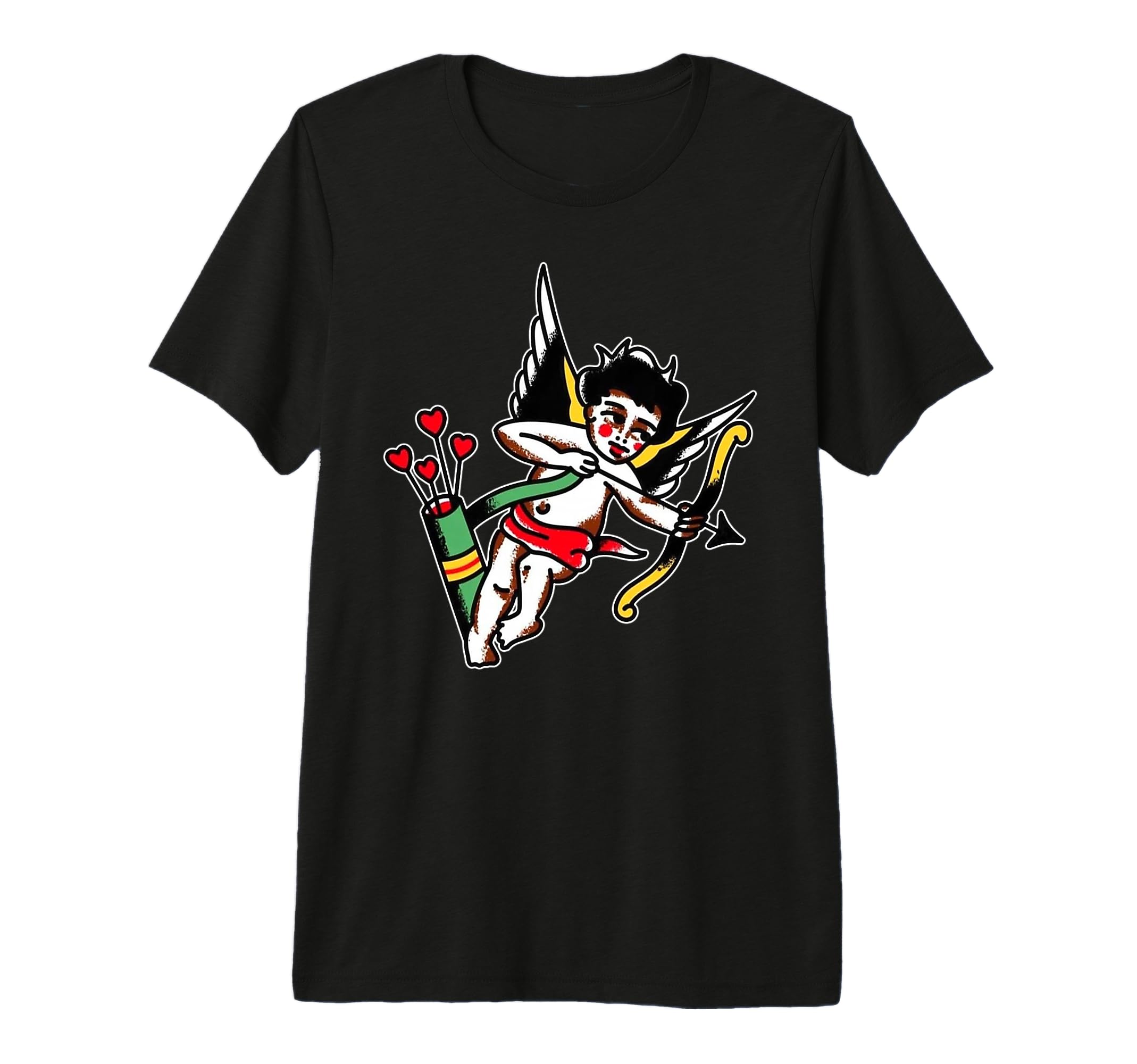 Cupid American Traditional Tattoo Flash T-Shirt - Novelty Apparel Unisex - T-Shirt, Sweatshirt, Hoodie