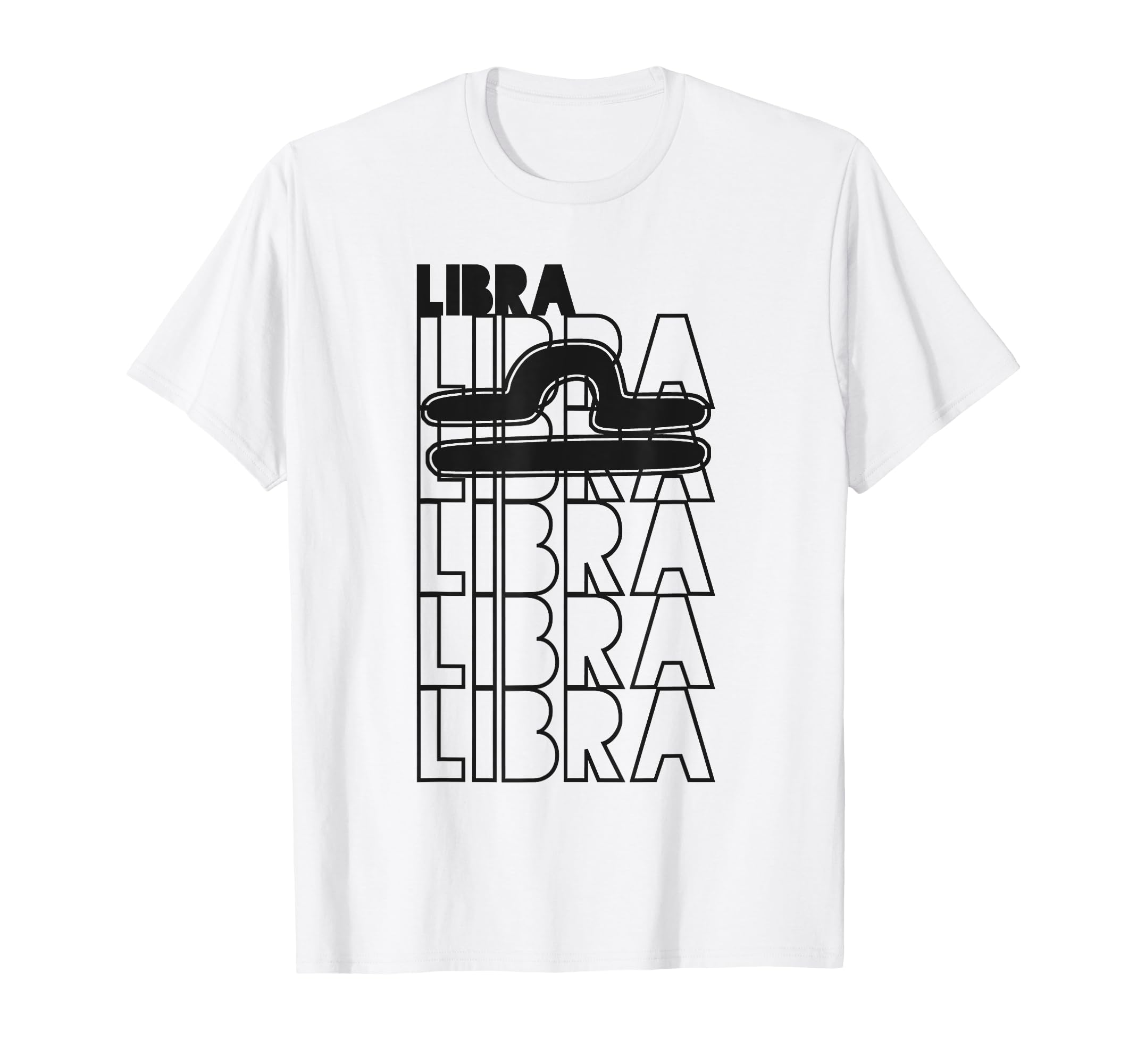 Libra Star Sign Typography Astrology T-Shirt - Casual Everyday Wear Unisex - T-Shirt, Sweatshirt, Hoodie