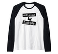Funny Anti Social Butterfly Raglan Sweatshirt - Graphic Print Unisex - T-Shirt, Sweatshirt, Hoodie