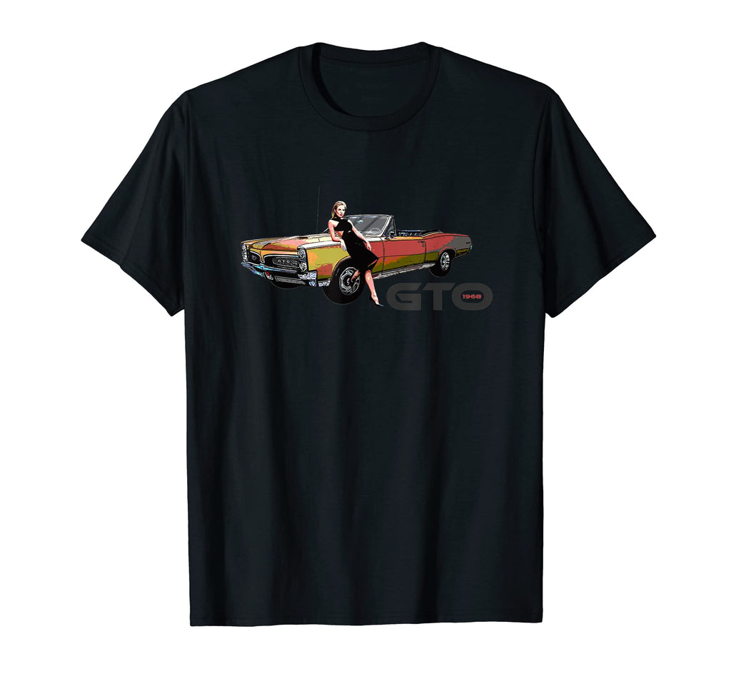 Muscle Cars Cars 1960S 1968 Gto T-Shirt - Custom Art Print for Adults - T-Shirt, Sweatshirt, Hoodie