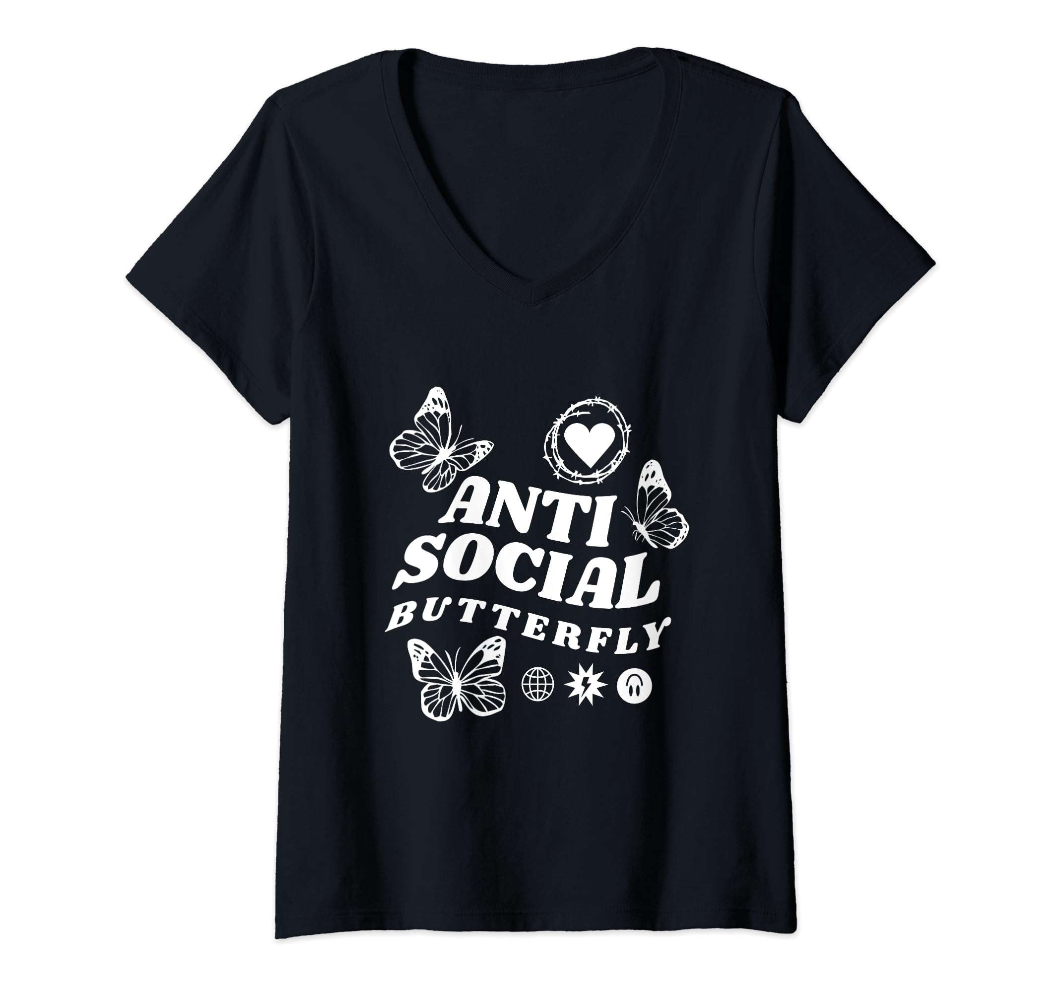 Womens Im Anti Social Butterfly T-Shirt - Aesthetic Graphic Men Women - T-Shirt, Sweatshirt, Hoodie