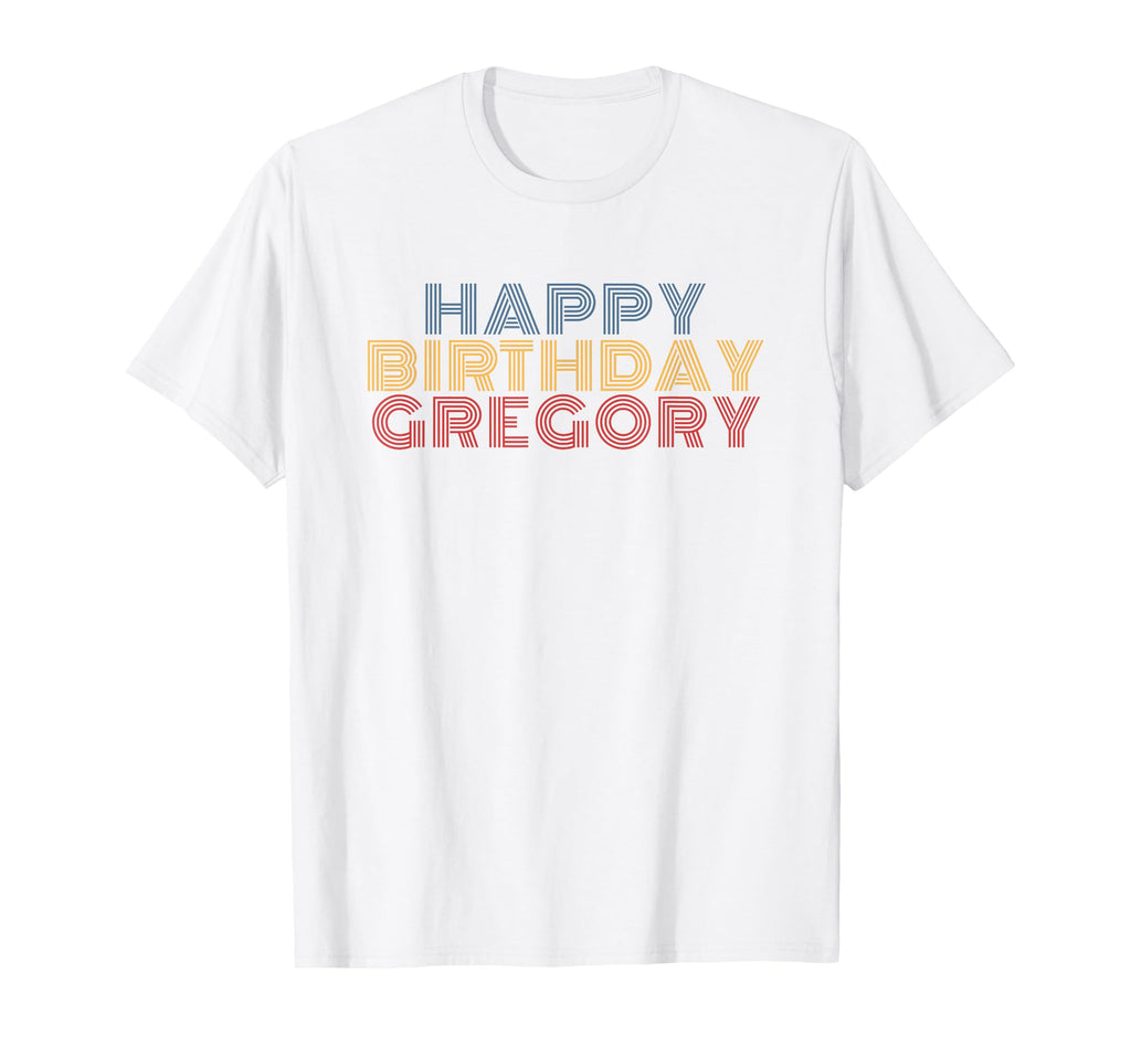 Happy Birthday Gregory Personalized T-Shirt - Custom Art Print for Adults - T-Shirt, Sweatshirt, Hoodie