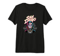 San Diego Sugar Skull Synthwave T-Shirt - Minimalist Print for Adults - T-Shirt, Sweatshirt, Hoodie