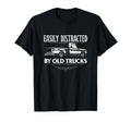 Easily Distracted Old Trucks Pickup T-Shirt - Graphic Print for Adults - T-Shirt, Sweatshirt, Hoodie