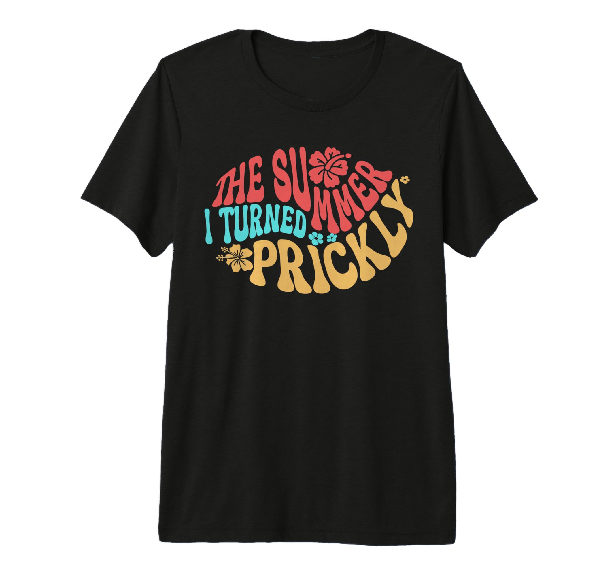 Summer Vibes Typography Floral Tri Blend T-Shirt - Novelty Apparel Unisex - T-Shirt, Sweatshirt, Hoodie