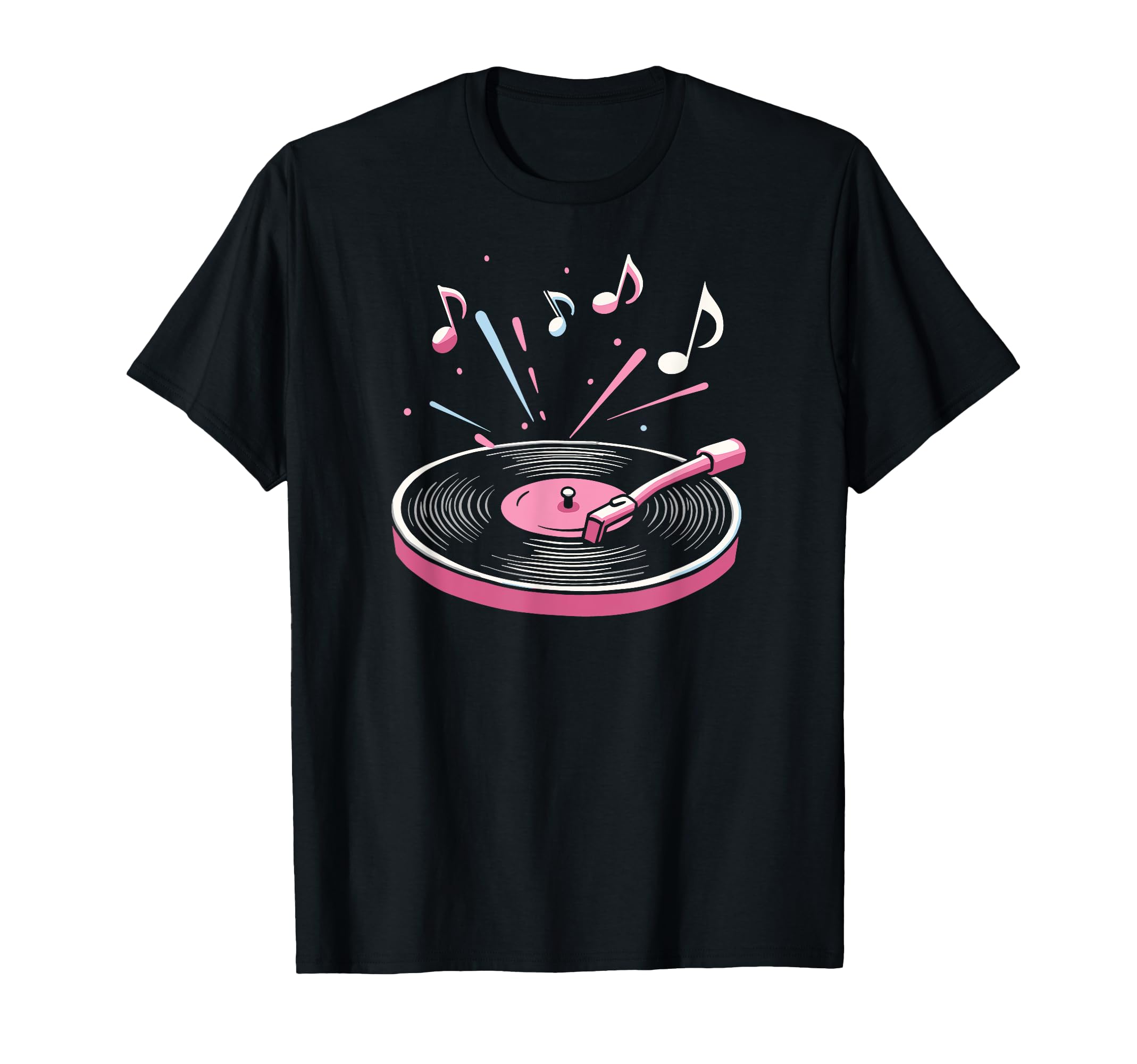 Vinyl Record Player Sketch Music Lovers T-Shirt - Novelty Apparel Men Women - T-Shirt, Sweatshirt, Hoodie
