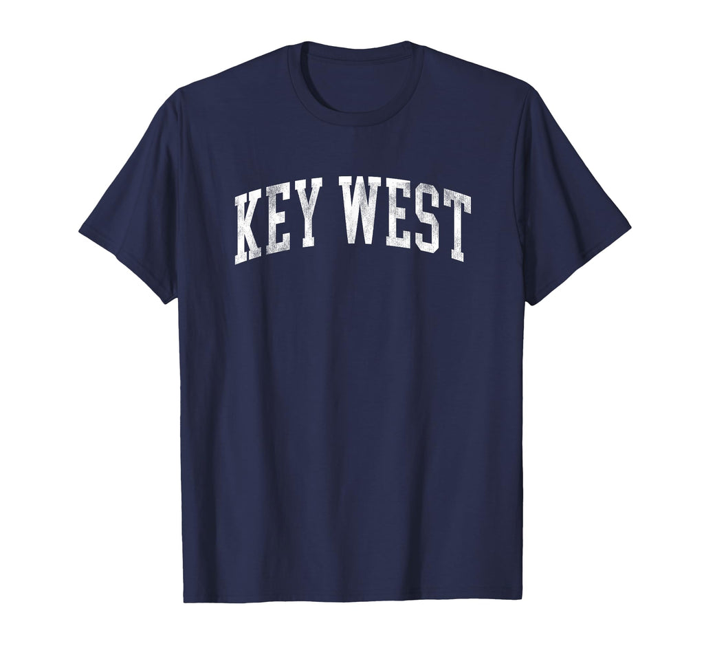 Key West Florida Varsity Arched Text T-Shirt - Minimalist Print for Adults - T-Shirt, Sweatshirt, Hoodie