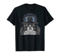 Japanese Chin Wearing Motorcycle T-Shirt - Novelty Apparel for Adults - T-Shirt, Sweatshirt, Hoodie