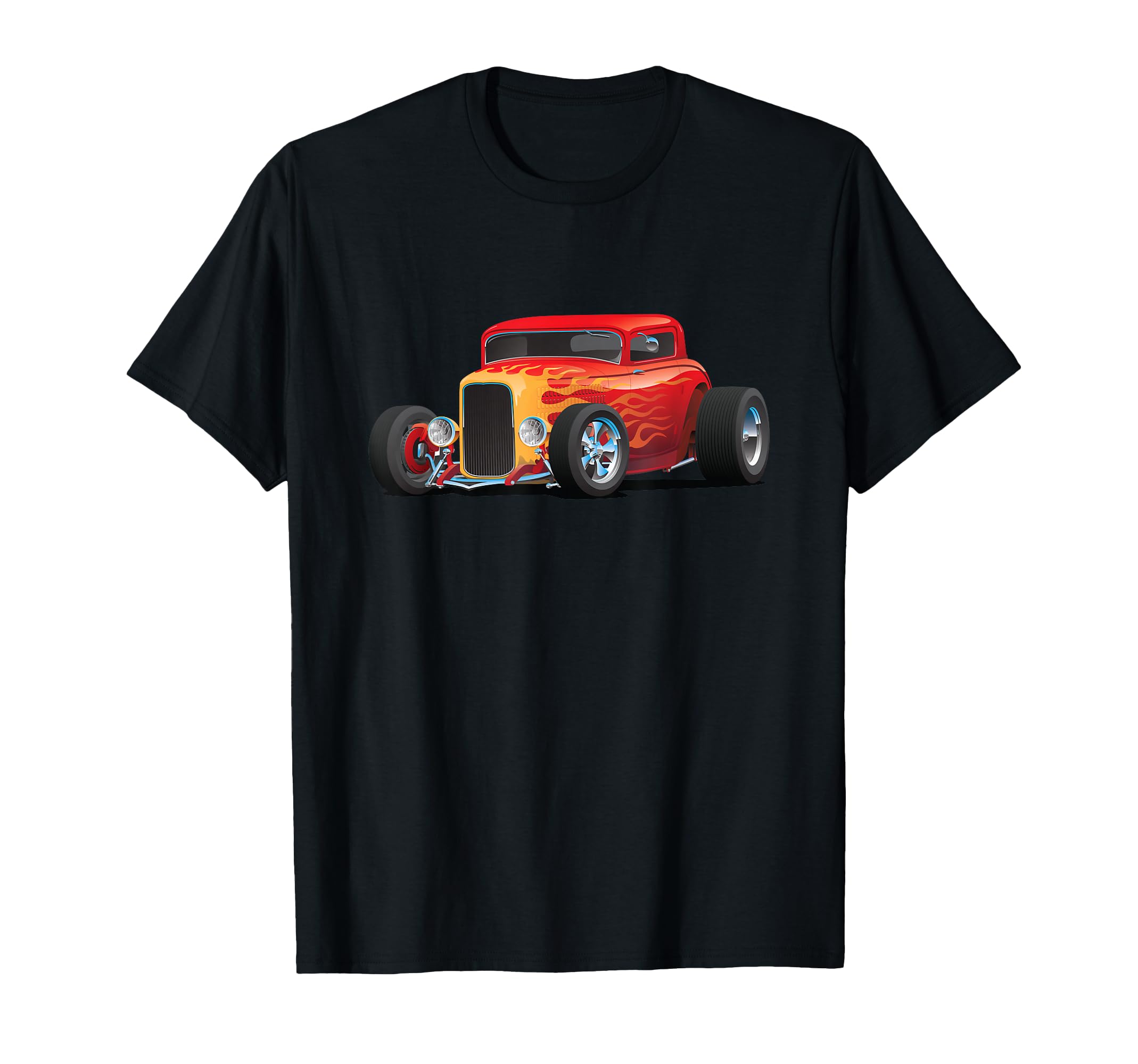 Custom Hotrod Car Illustration T-Shirt - Custom Art Print for Adults - T-Shirt, Sweatshirt, Hoodie