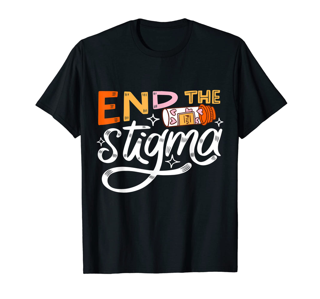 End Stigma Depression Support Mental T-Shirt - Novelty Apparel Men Women - T-Shirt, Sweatshirt, Hoodie