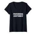 Womens Professional Overthinker V Neck T-Shirt - Novelty Apparel for Adults - T-Shirt, Sweatshirt, Hoodie