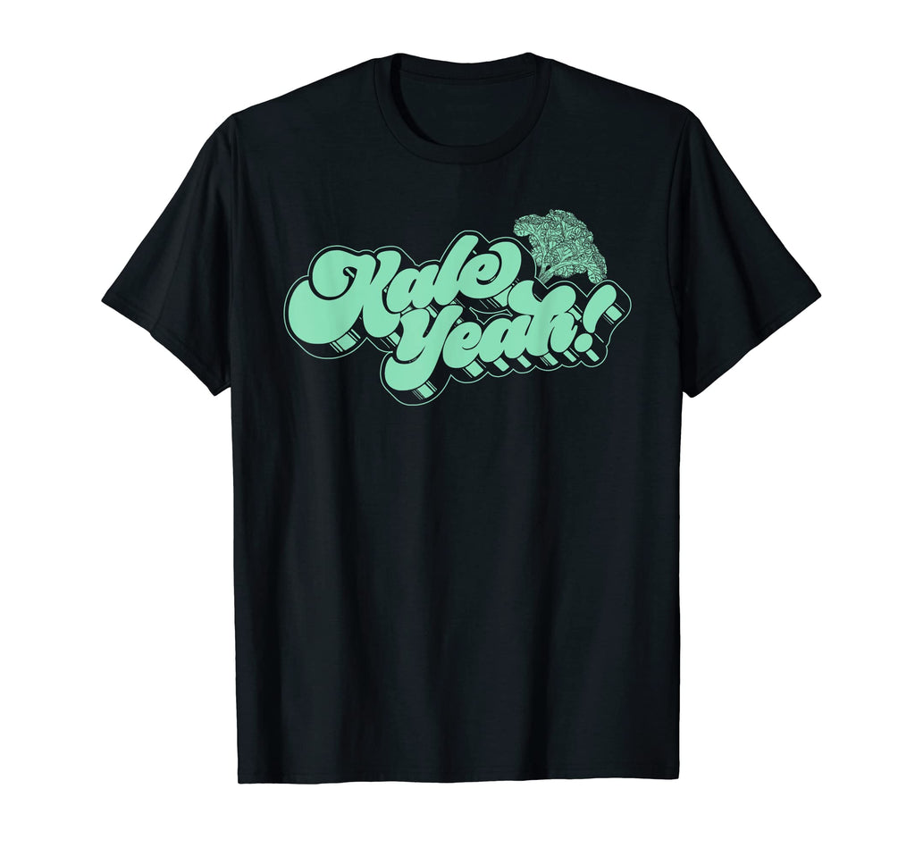 Kale Yeah Funny 70S Script T-Shirt - Custom Art Print for Adults - T-Shirt, Sweatshirt, Hoodie