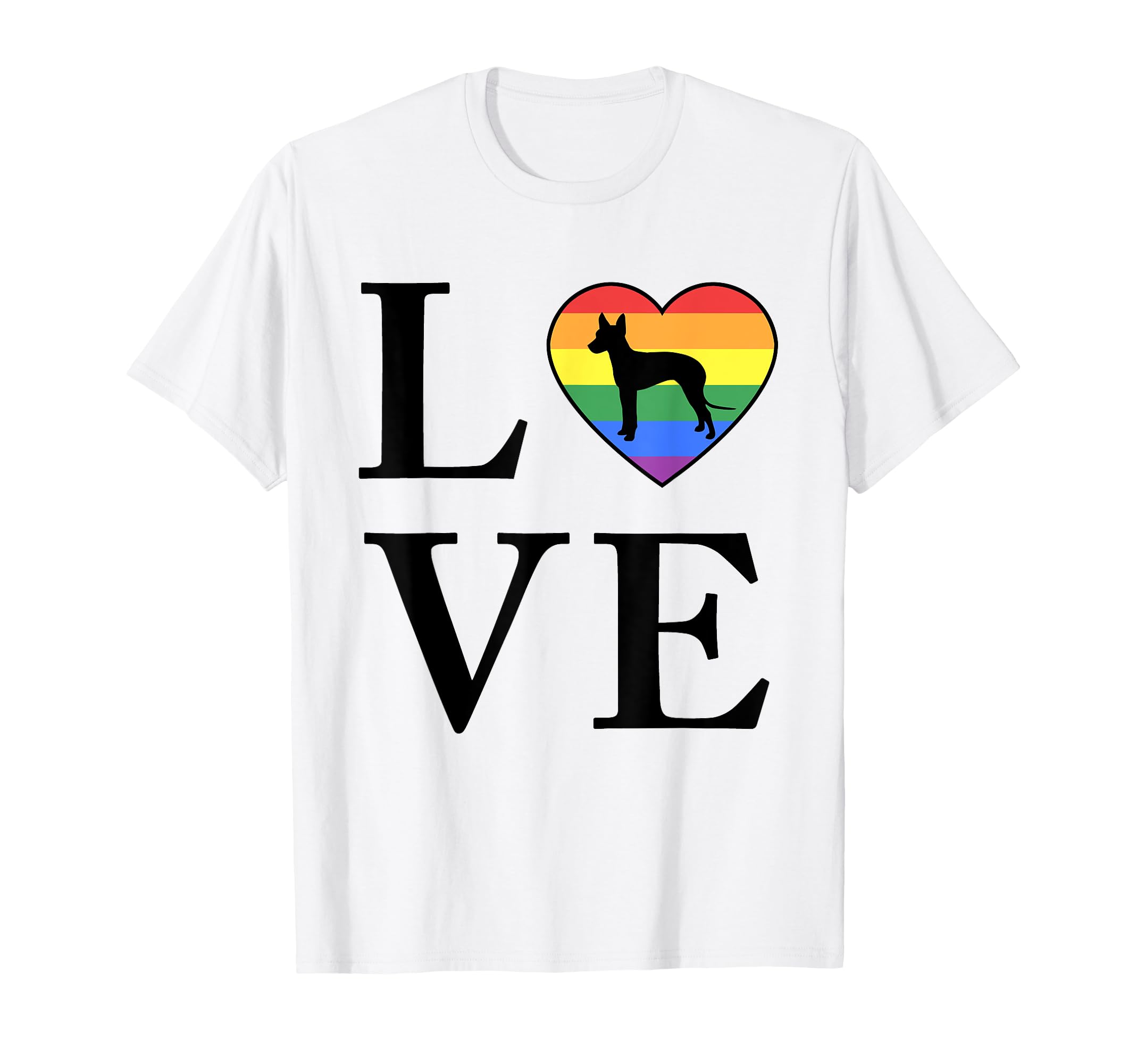 Dog Breed Mexican Hairless Word Love T-Shirt - Streetwear Style Unisex - T-Shirt, Sweatshirt, Hoodie