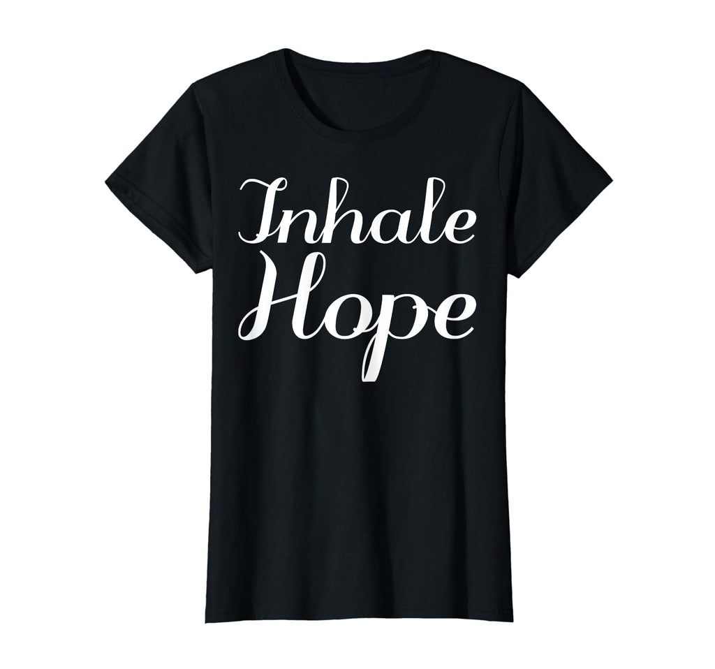 Inhale Hope Mental Health Therapist T-Shirt - Unique Graphic Men Women - T-Shirt, Sweatshirt, Hoodie