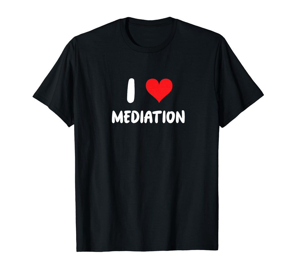 I Love Mediation Heart Meditate T-Shirt - Custom Art Print for Adults - T-Shirt, Sweatshirt, Hoodie