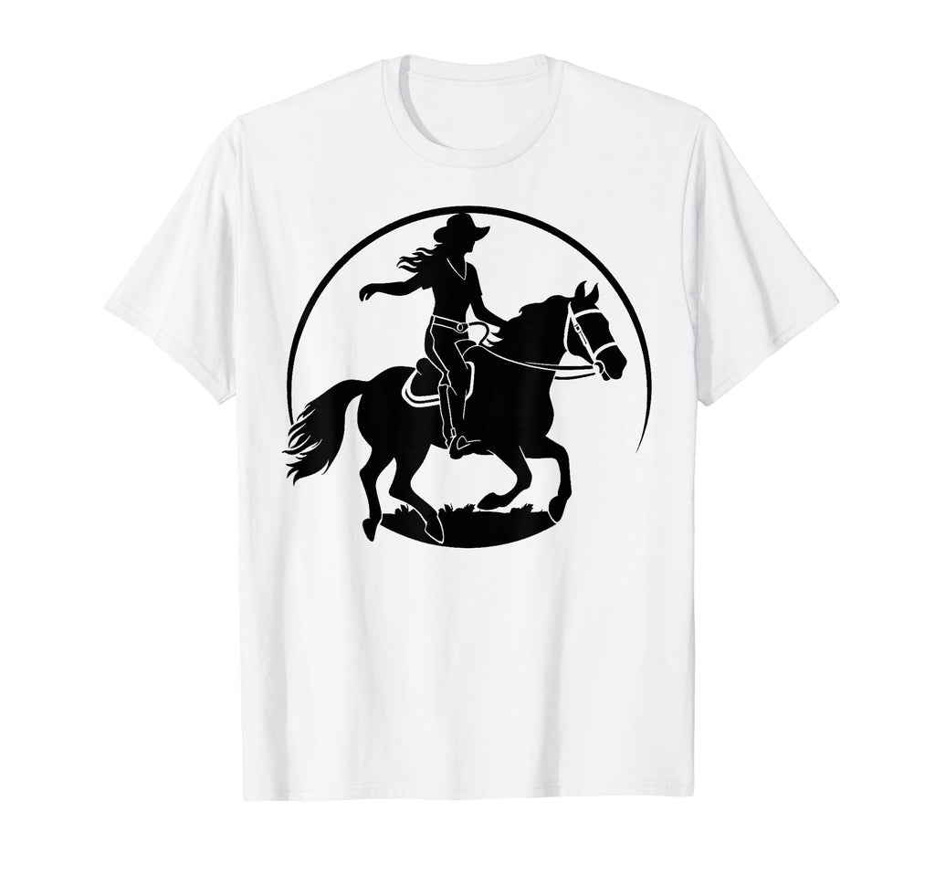 Cowboy Rodeo Horse Riding Usa Cowboy T-Shirt - Custom Art Print Men Women - T-Shirt, Sweatshirt, Hoodie