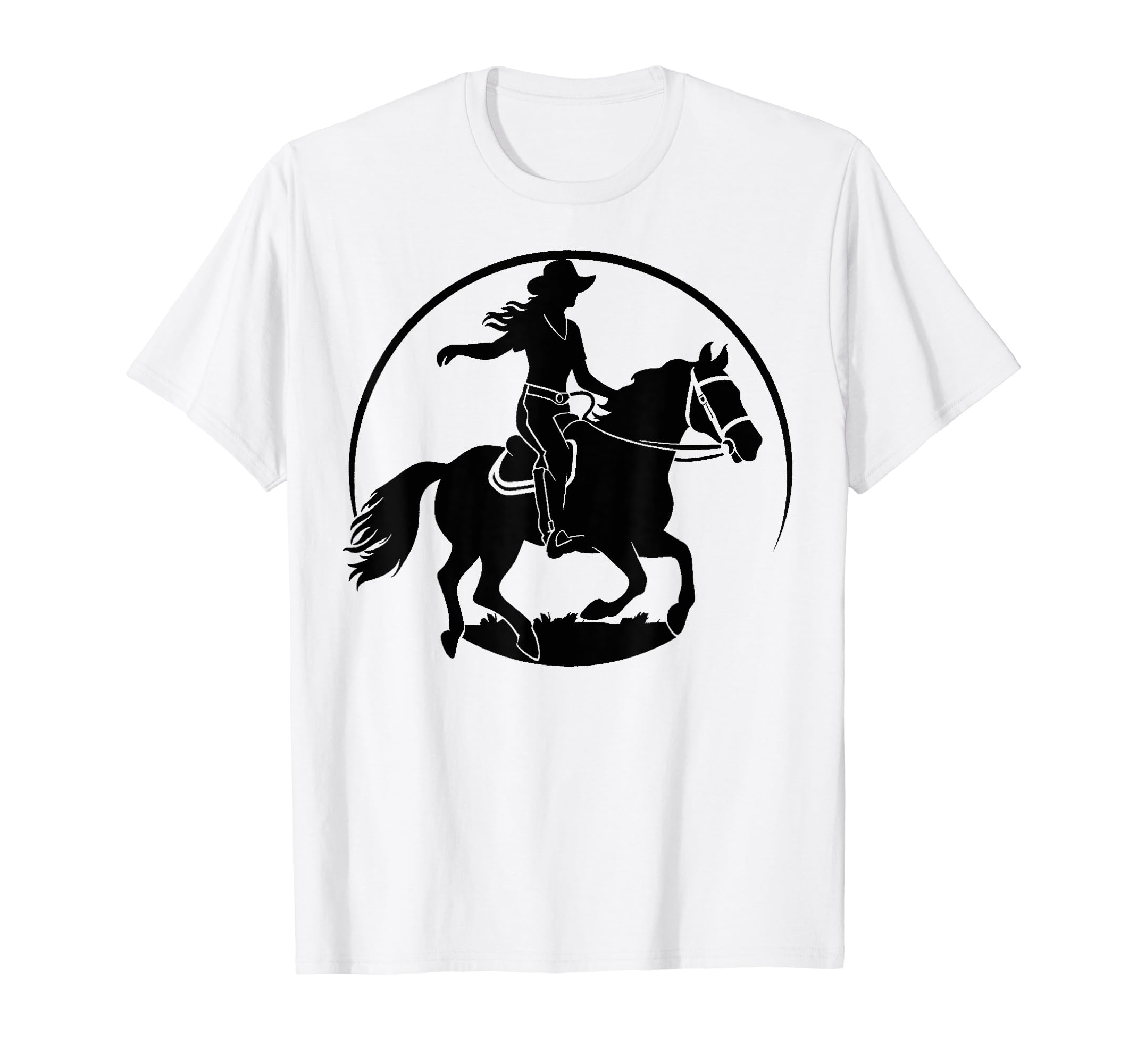 Cowboy Rodeo Horse Riding Usa Cowboy T-Shirt - Custom Art Print Men Women - T-Shirt, Sweatshirt, Hoodie