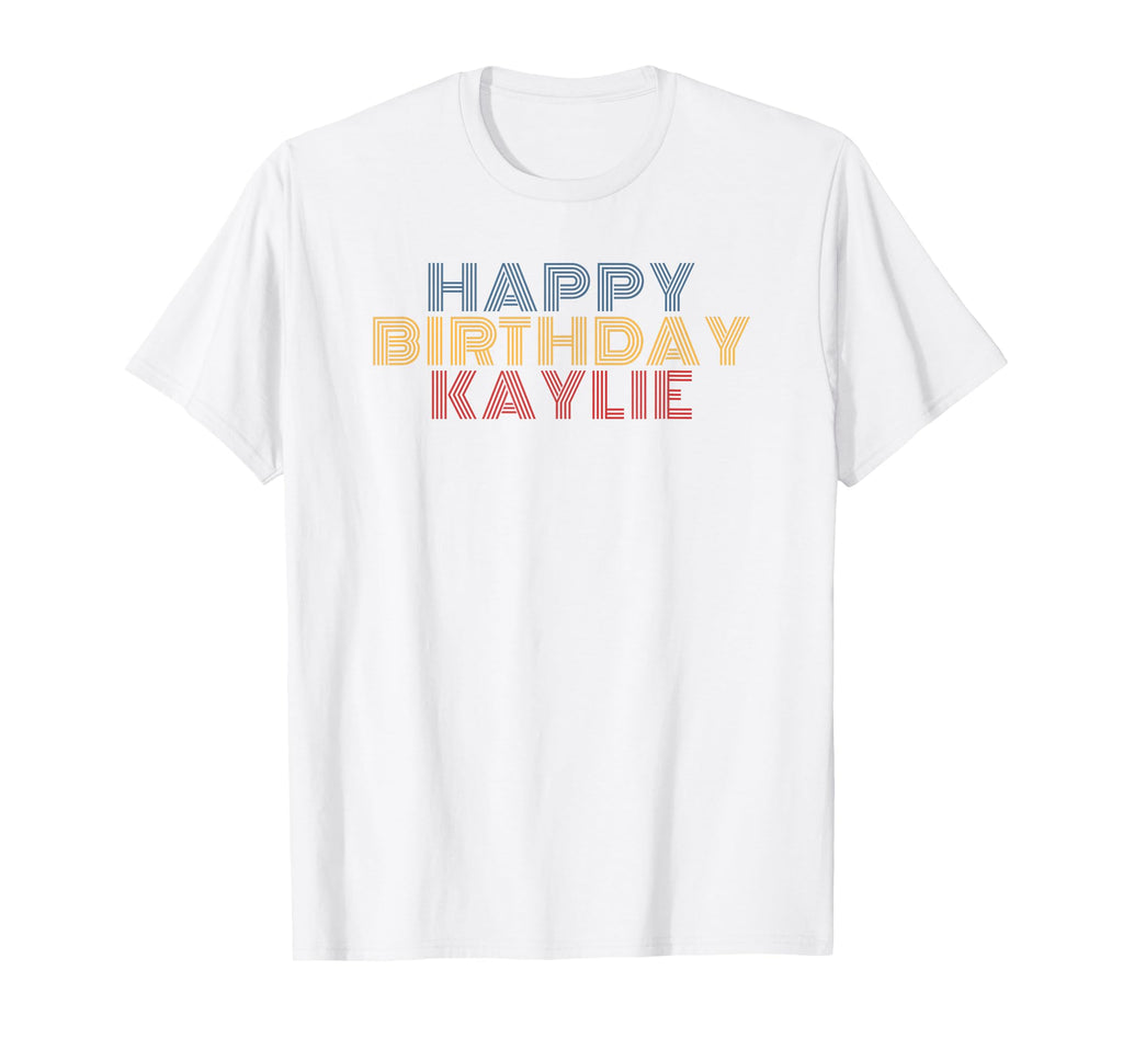 Happy Birthday Kaylie Personalized T-Shirt - Aesthetic Graphic Men Women - T-Shirt, Sweatshirt, Hoodie