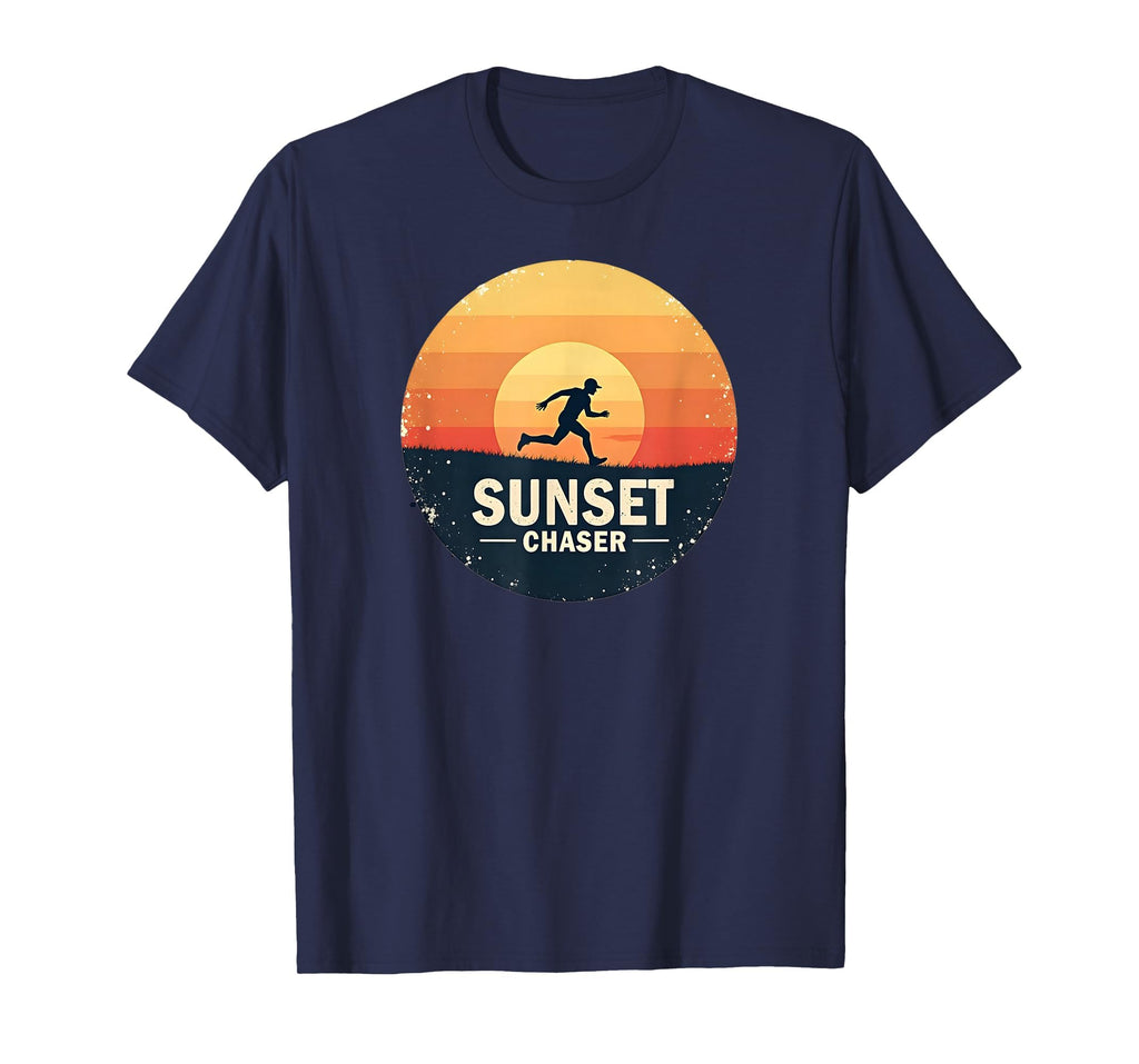 Sunset Chaser Runner Outdoor Adventure T-Shirt - Trendy Graphic for Adults - T-Shirt, Sweatshirt, Hoodie