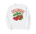 Fresh 70S Cherries Strawberries Sweatshirt - Graphic Print for Adults - T-Shirt, Sweatshirt, Hoodie