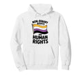 Non Binary Rights Are Human Rights Lgbt Hoodie - Aesthetic Graphic Unisex - T-Shirt, Sweatshirt, Hoodie