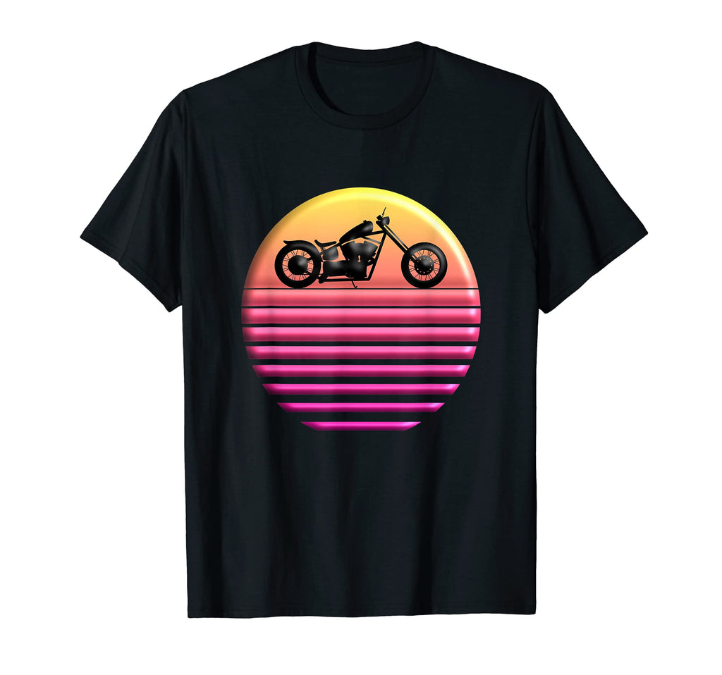 Chopper Sun 80S Motorcycle T-Shirt - Fun Novelty Design for Adults - T-Shirt, Sweatshirt, Hoodie