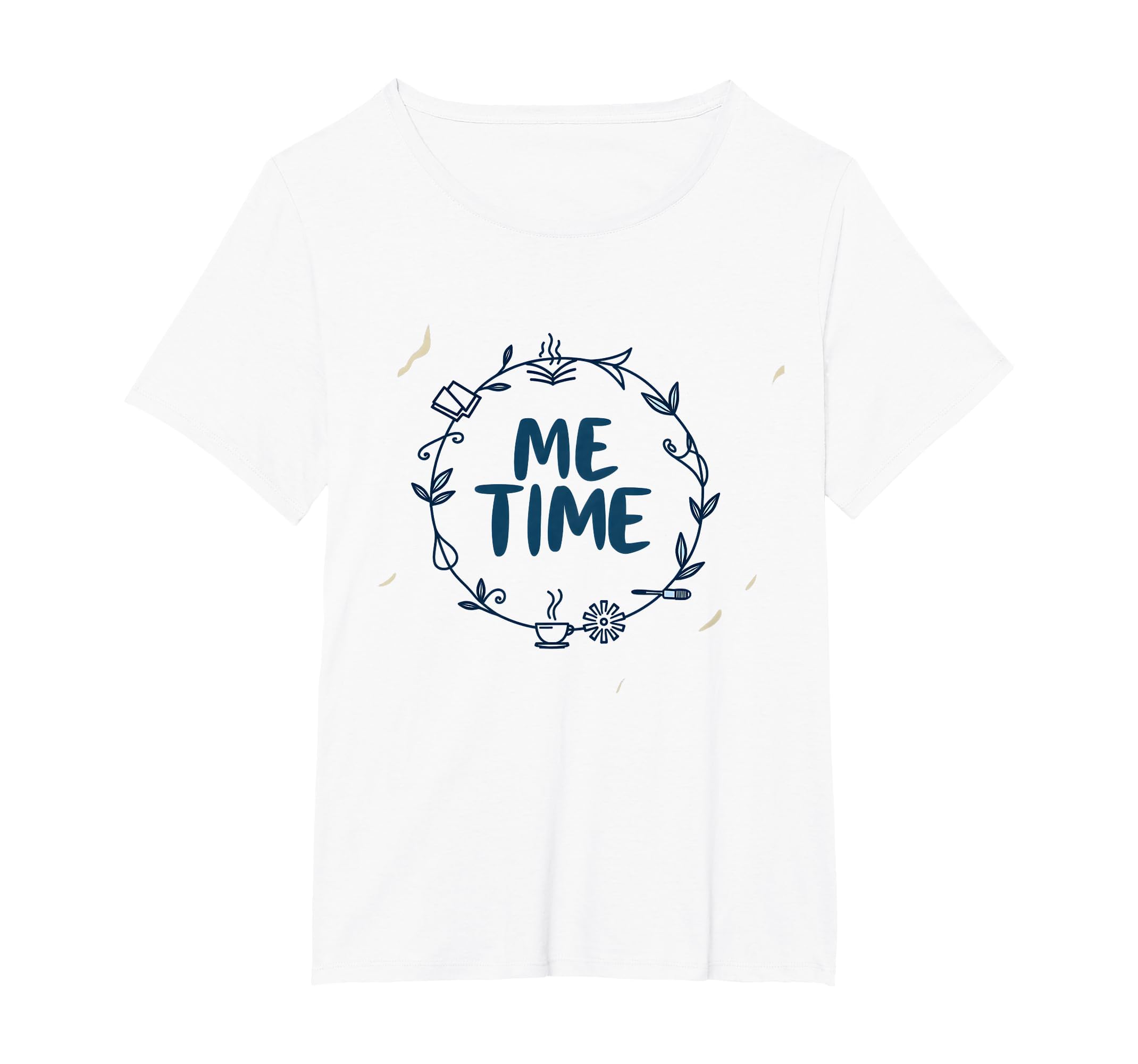 Me Time Cozy Self Care Wreath T-Shirt - Aesthetic Graphic for Adults - T-Shirt, Sweatshirt, Hoodie
