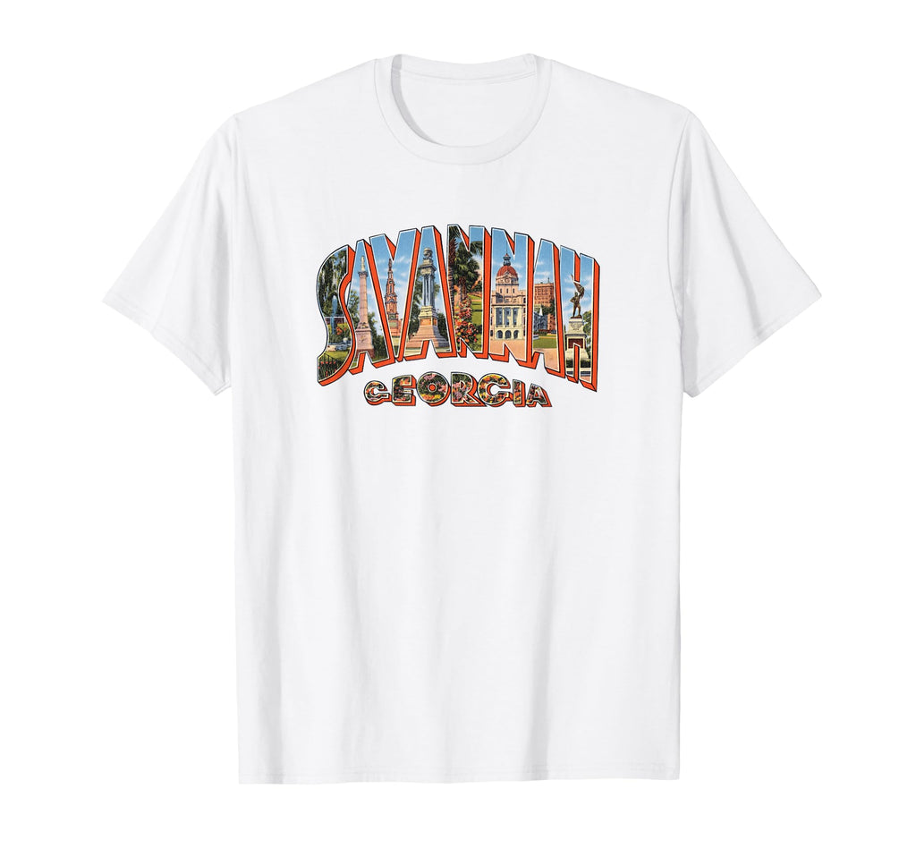 Savannah Georgia Ga Souvenir T-Shirt - Aesthetic Graphic for Adults - T-Shirt, Sweatshirt, Hoodie