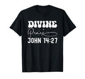 Divine Peace John 14 27 Typography T-Shirt - Aesthetic Graphic for Adults - T-Shirt, Sweatshirt, Hoodie