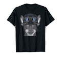 Miniature Pinscher Wearing Motorcycle T-Shirt - Custom Art Print Unisex - T-Shirt, Sweatshirt, Hoodie