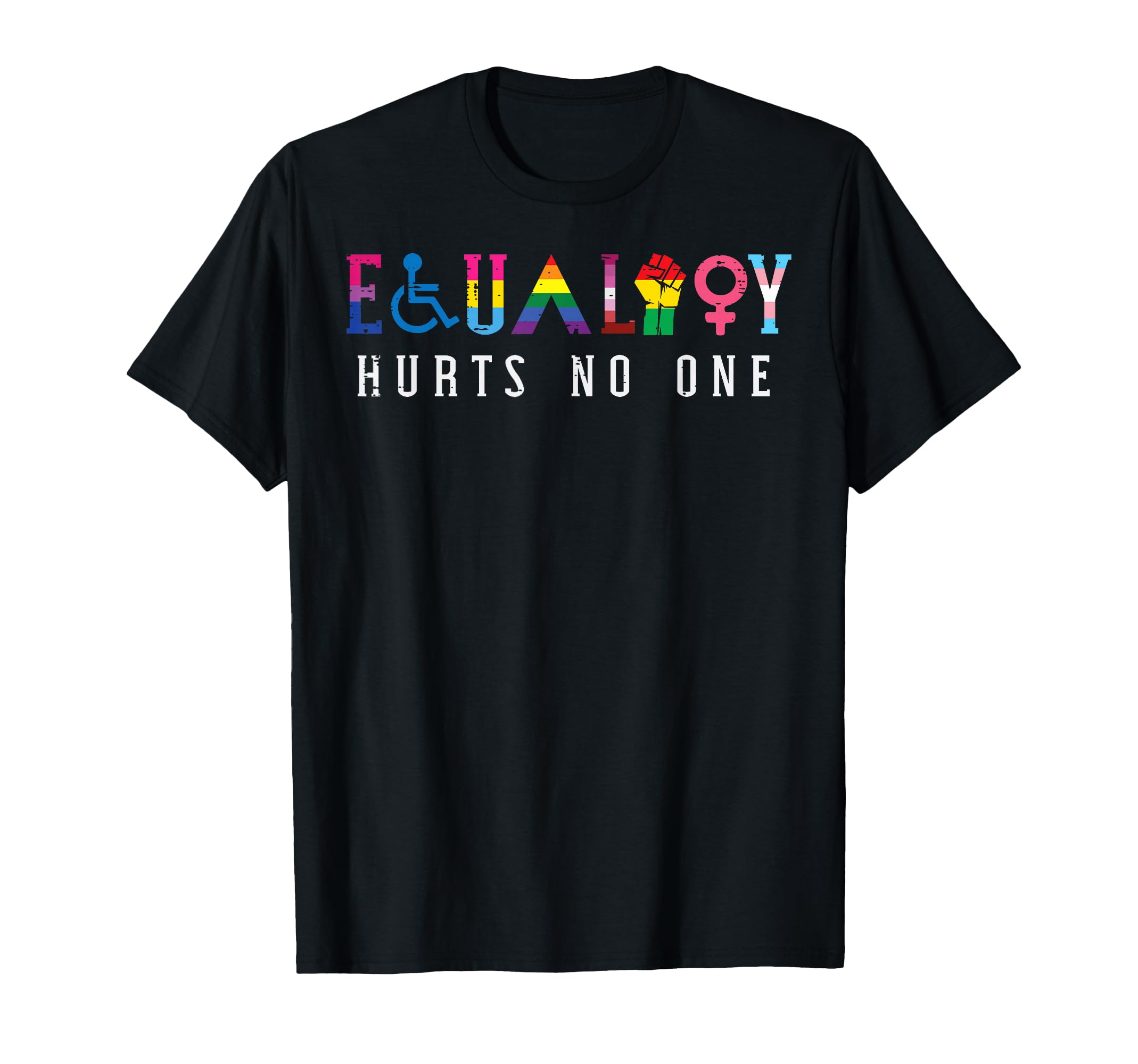 Lgbt Equality Hurts No One Pride Human T-Shirt - Graphic Print Unisex - T-Shirt, Sweatshirt, Hoodie
