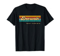Sunset Stripes Deerwalk West Virginia T-Shirt - Casual Everyday Wear Unisex - T-Shirt, Sweatshirt, Hoodie