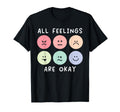 All Feelings Are Okay Suicide Awareness T-Shirt - Unique Graphic Men Women - T-Shirt, Sweatshirt, Hoodie