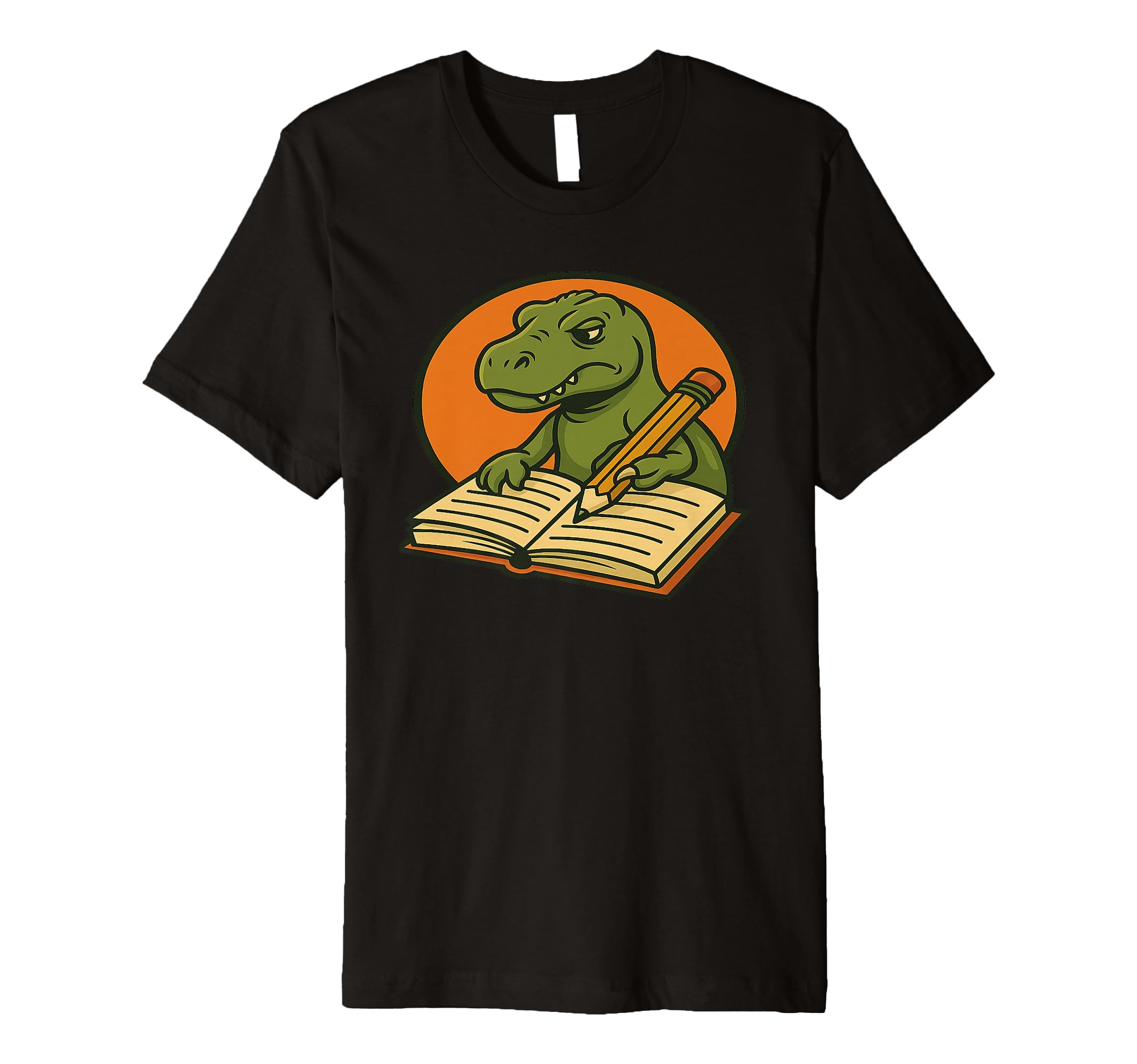 Funny Dinosaur Journaling Self T-Shirt - Aesthetic Graphic Men Women - T-Shirt, Sweatshirt, Hoodie