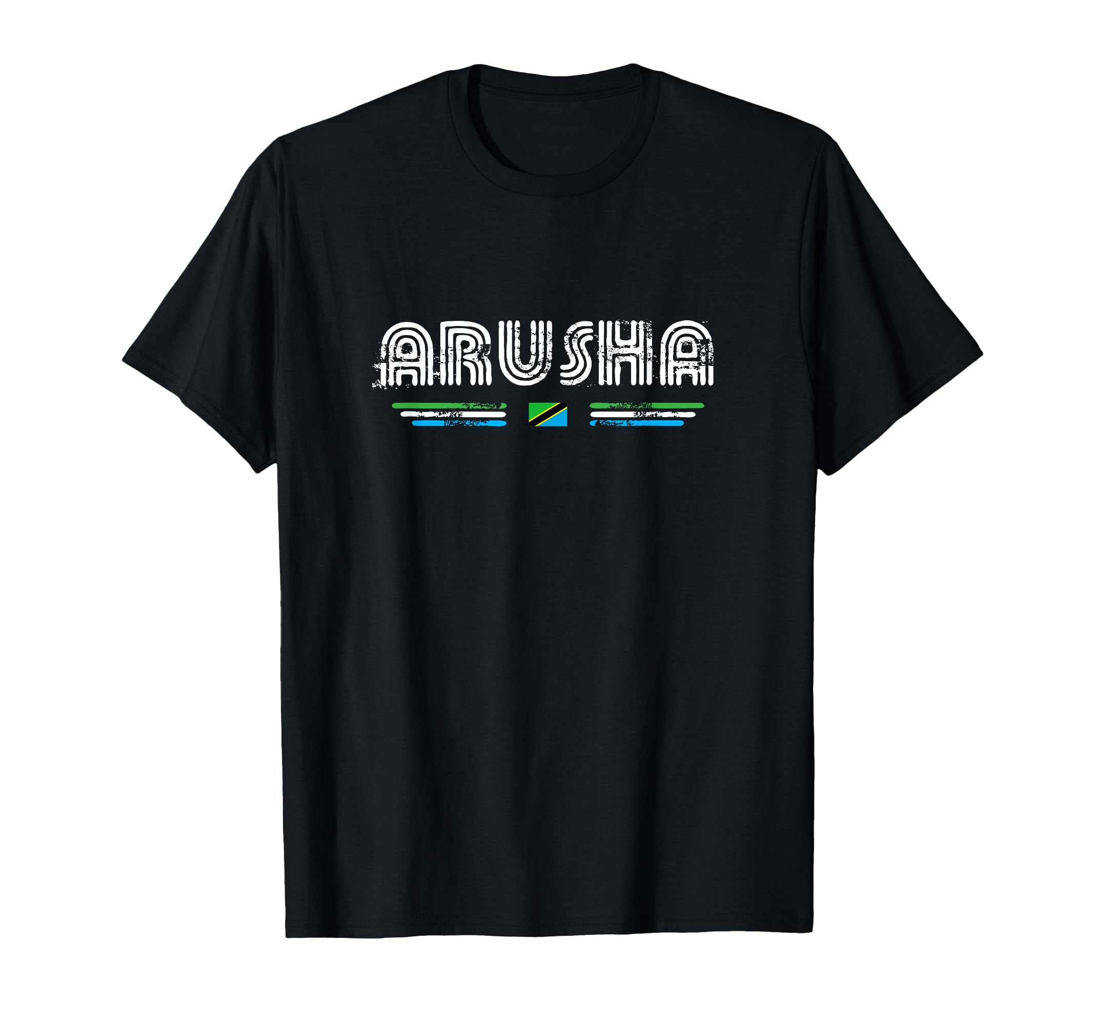 Arusha Tanzania 70S 80S Type T-Shirt - Fun Novelty Design for Adults - T-Shirt, Sweatshirt, Hoodie