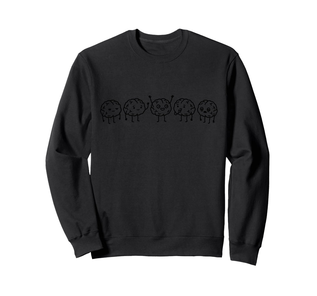 Stages Brain Sweatshirt - Minimalist Print Men Women - T-Shirt, Sweatshirt, Hoodie