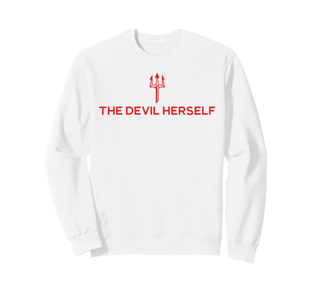 Devil Herself Occult Dark Sweatshirt - Casual Everyday Wear for Adults - T-Shirt, Sweatshirt, Hoodie