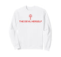 Devil Herself Occult Dark Sweatshirt - Casual Everyday Wear for Adults - T-Shirt, Sweatshirt, Hoodie