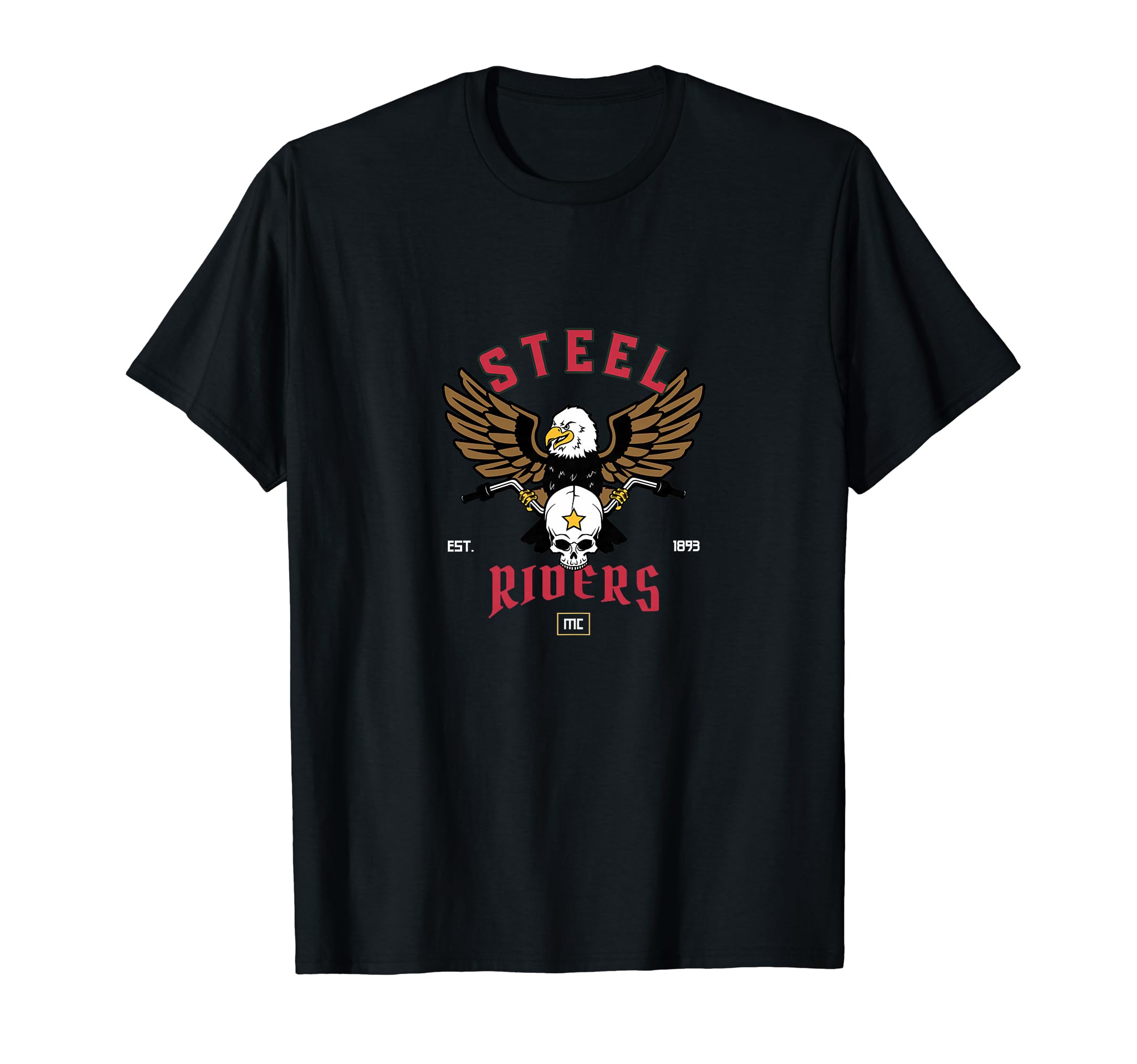 Wild And Free Steel Riders Motorcycles T-Shirt - Trendy Graphic Men Women - T-Shirt, Sweatshirt, Hoodie