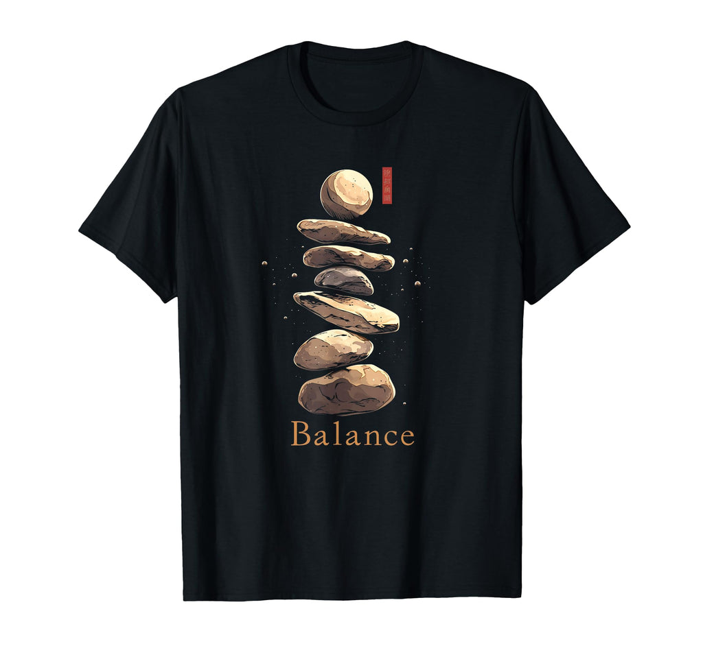 Zen Balancing Stones Art Mindfulness And T-Shirt - Graphic Print Men Women - T-Shirt, Sweatshirt, Hoodie