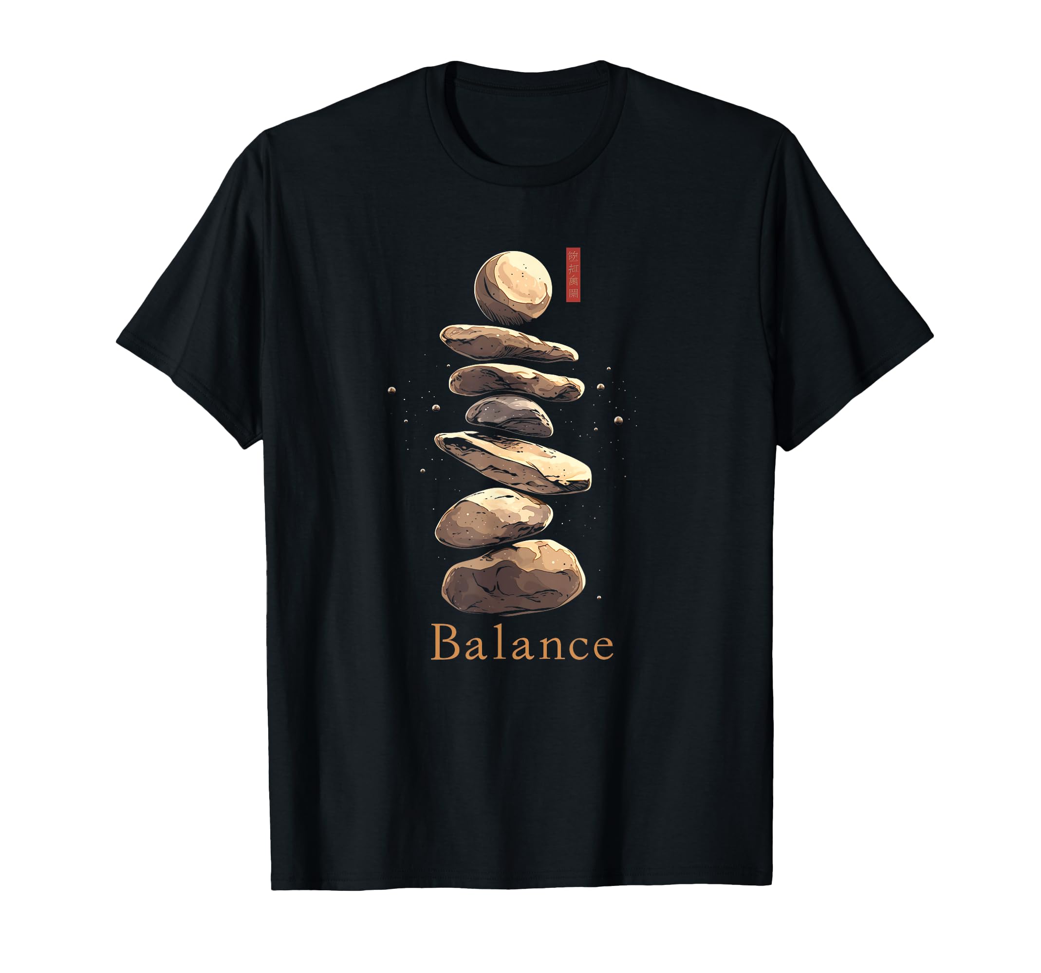 Zen Balancing Stones Art Mindfulness And T-Shirt - Graphic Print Men Women - T-Shirt, Sweatshirt, Hoodie