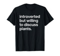 Introverted But Willing To Discuss T-Shirt - Minimalist Print Men Women - T-Shirt, Sweatshirt, Hoodie