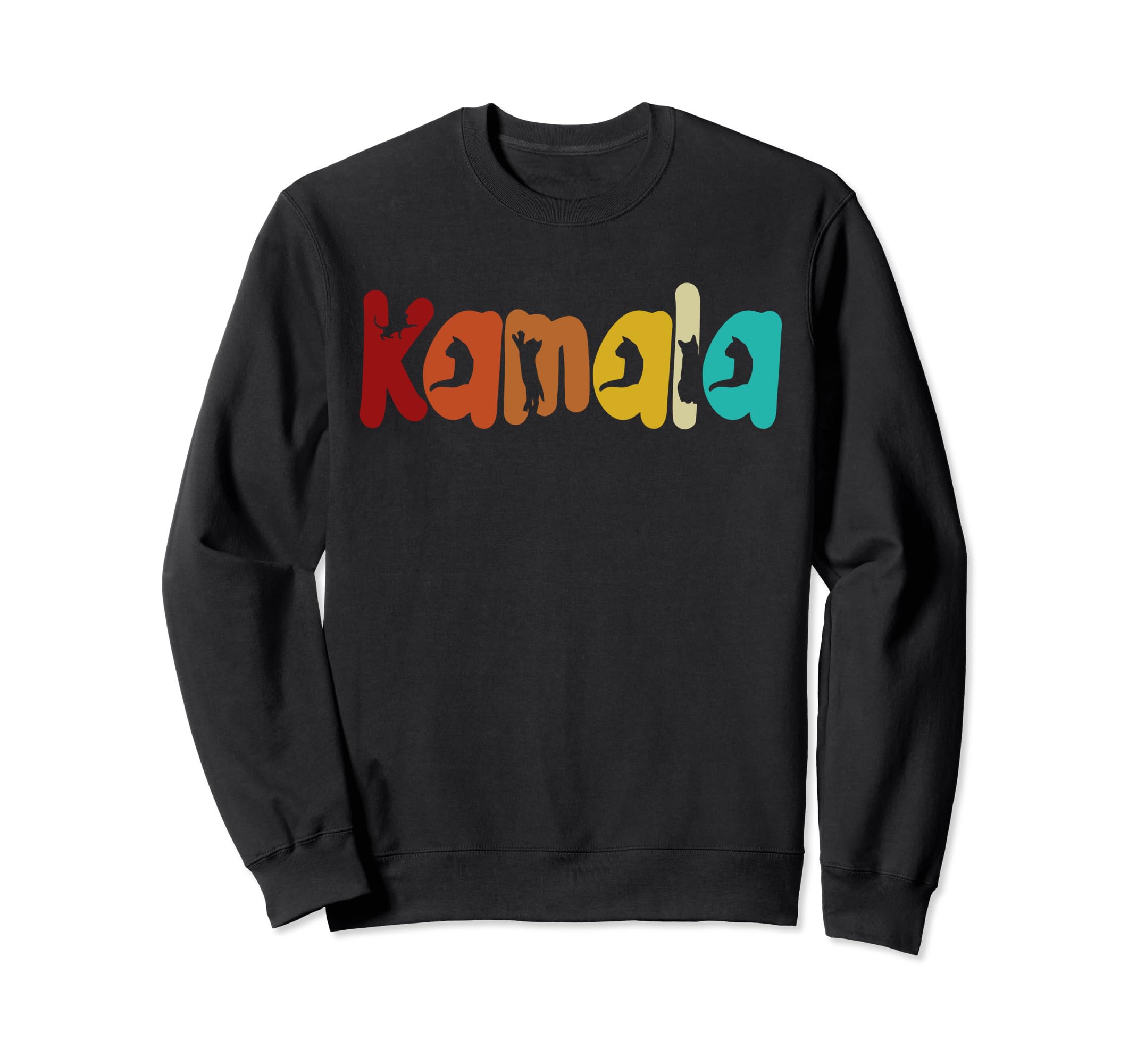 Kamala Harris Cat Typography Cat Sweatshirt - Fun Novelty Design Men Women - T-Shirt, Sweatshirt, Hoodie