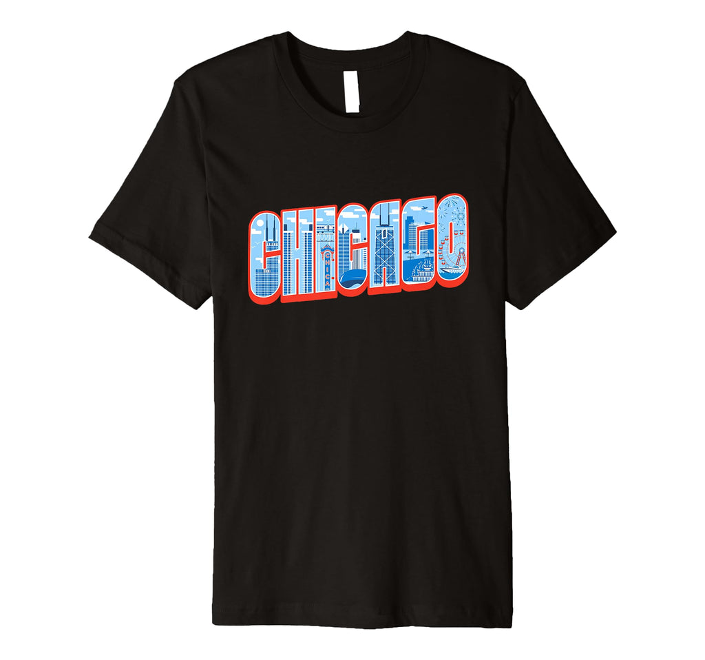 Chicago Skyline Inside Chicago T-Shirt - Aesthetic Graphic Men Women - T-Shirt, Sweatshirt, Hoodie