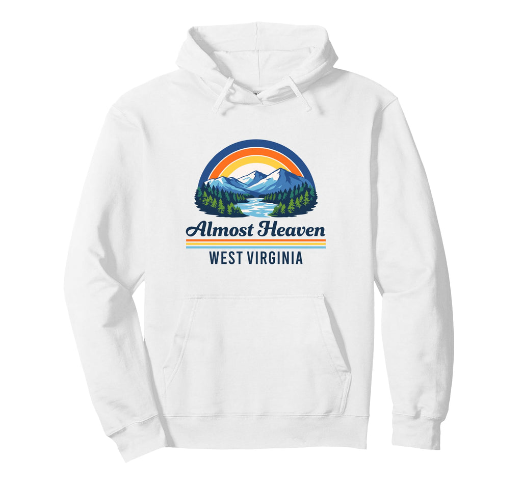 Almost Heaven West Virginia Scenic Hoodie - Graphic Print for Adults - T-Shirt, Sweatshirt, Hoodie