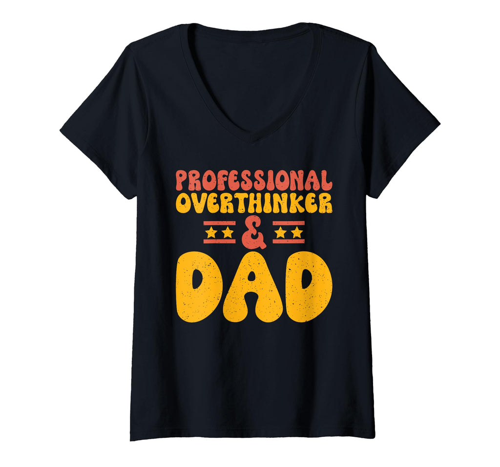 Womens Professional Overthinker Dad T-Shirt - Minimalist Print for Adults - T-Shirt, Sweatshirt, Hoodie