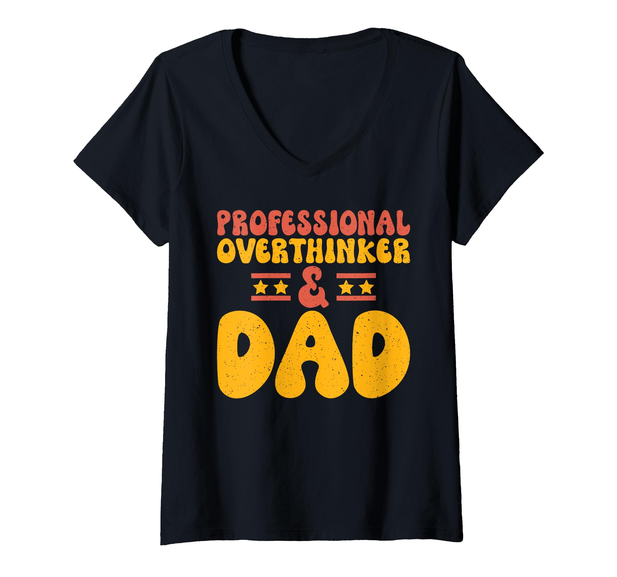 Womens Professional Overthinker Dad T-Shirt - Minimalist Print for Adults - T-Shirt, Sweatshirt, Hoodie