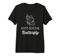 Anti Social Butterfly Social T-Shirt - Aesthetic Graphic for Adults - T-Shirt, Sweatshirt, Hoodie